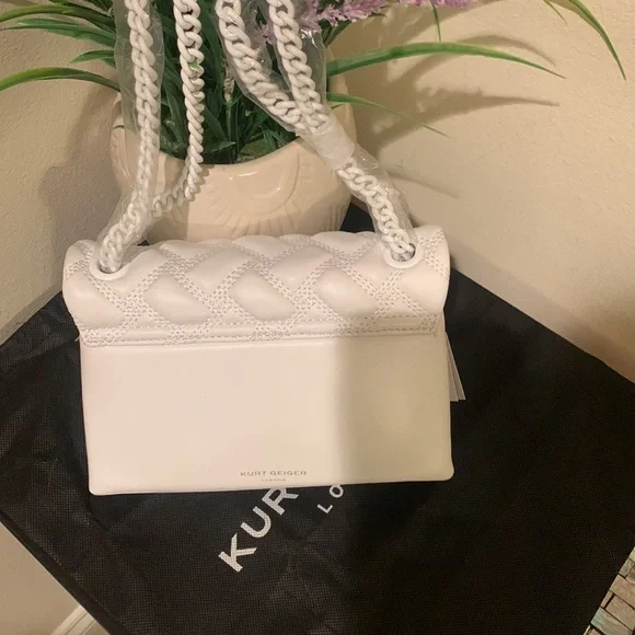 Kurt Geiger London Mini Kensington Drench Leather Shoulder Bag - Picture 4 of 16